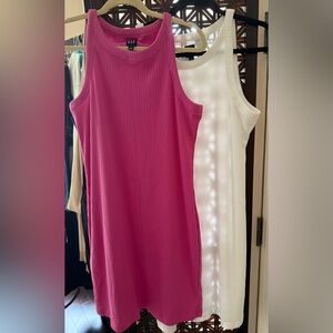 Two GAP summer tank dresses size Large Tall